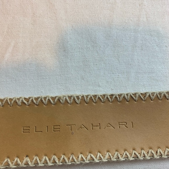 Elie Tahari Woven Wide Belt Beige main image 10